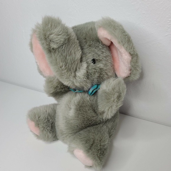 Chosen Korea Vtg Elephant Hand Puppet Gray Plush‎ Stuffed Toy pretend play 11" - Picture 1 of 8